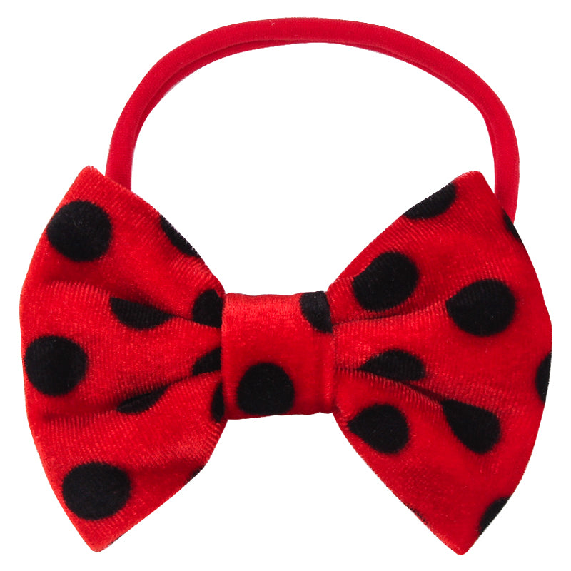 Obi Cutie Velvet Ladybug Love Bow