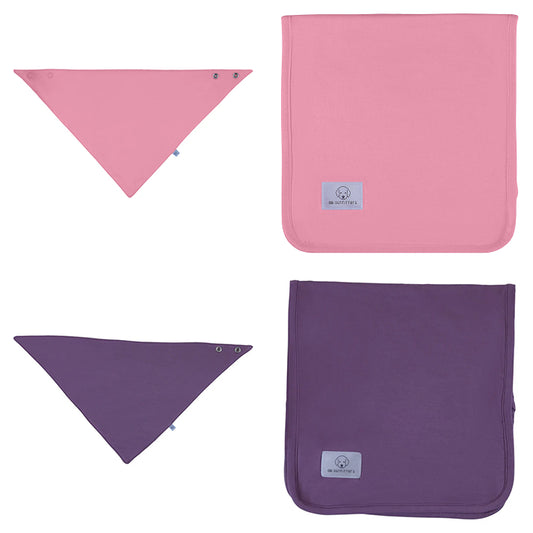 Cherry Blossom & Eggplant Baby Essentials Set