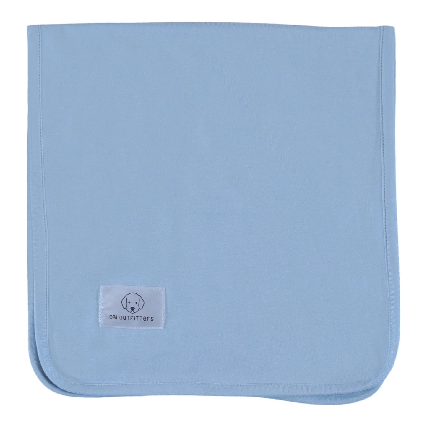 burp cloth baby blue mist