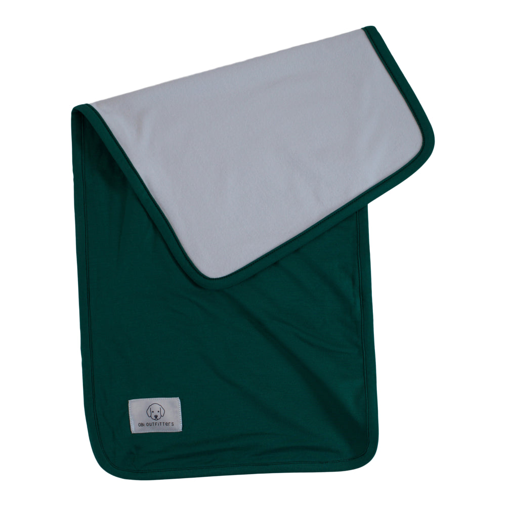 burp cloth jungle green for baby girl