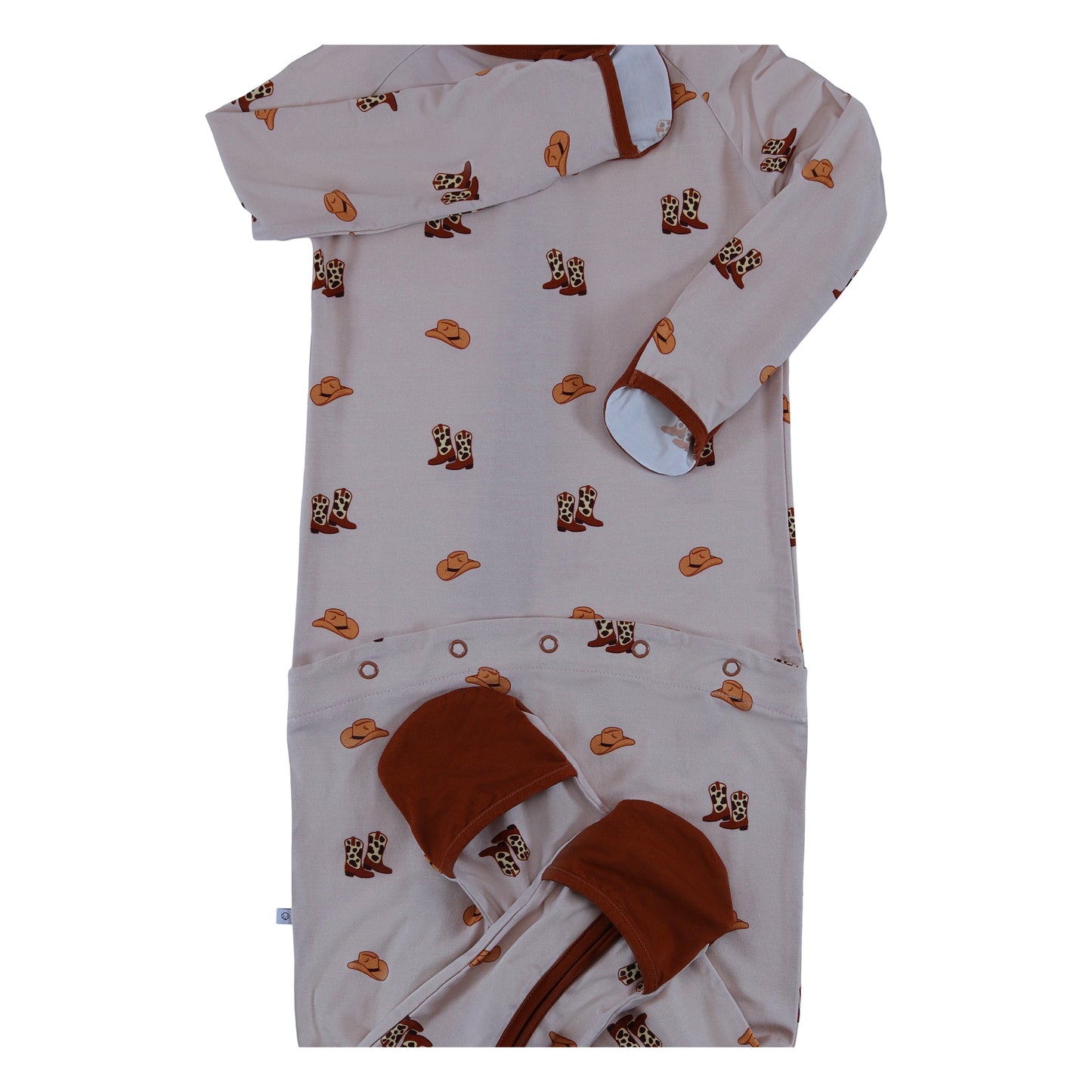 cowboy boots & hats baby romper