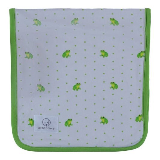 burp cloth frogs