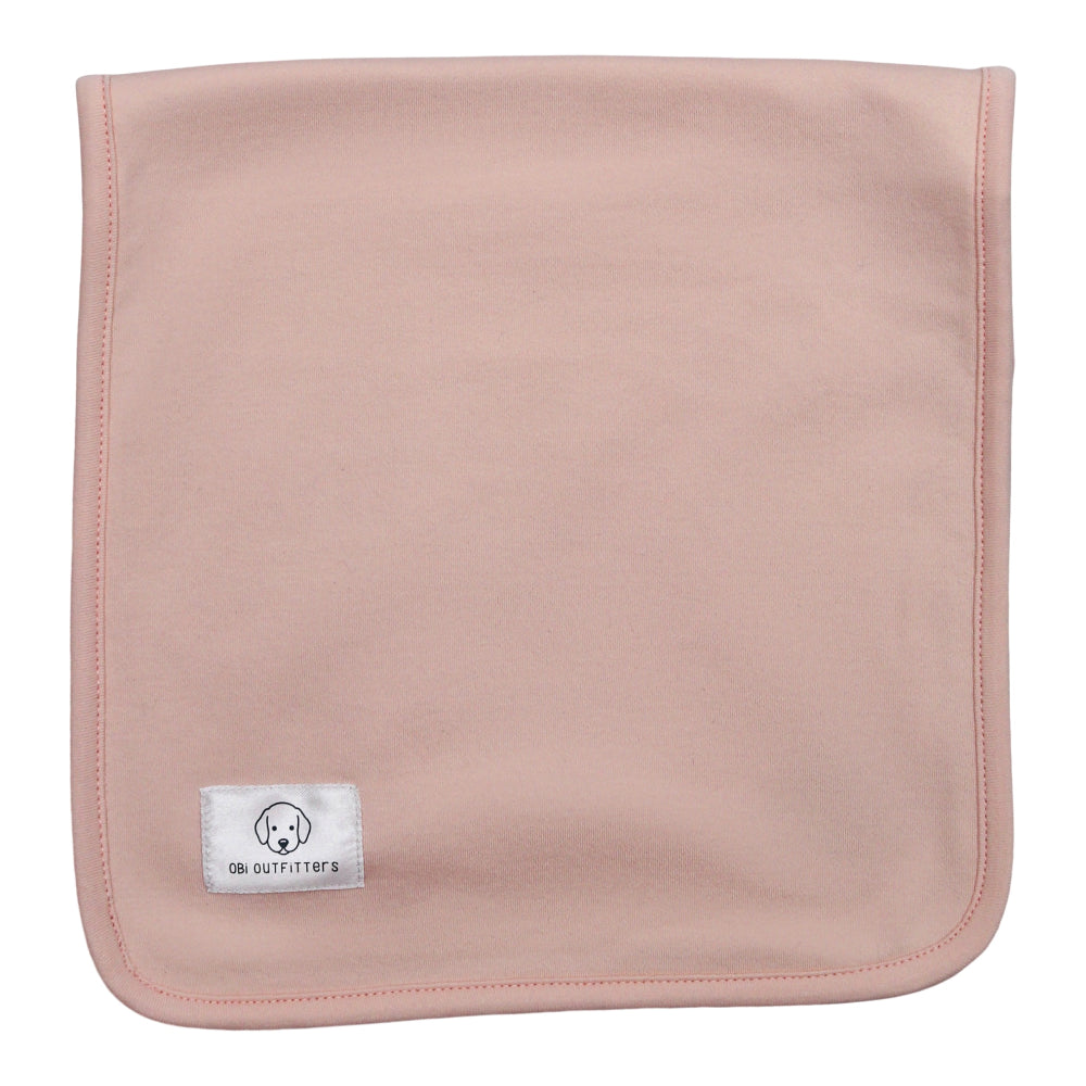 organic cotton burp cloth peach blush for girl