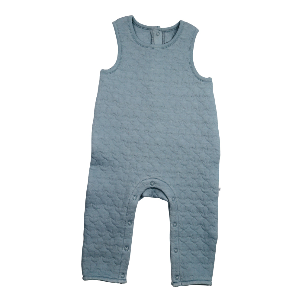 organic cotton quilted baby romper ocean breeze boy girl
