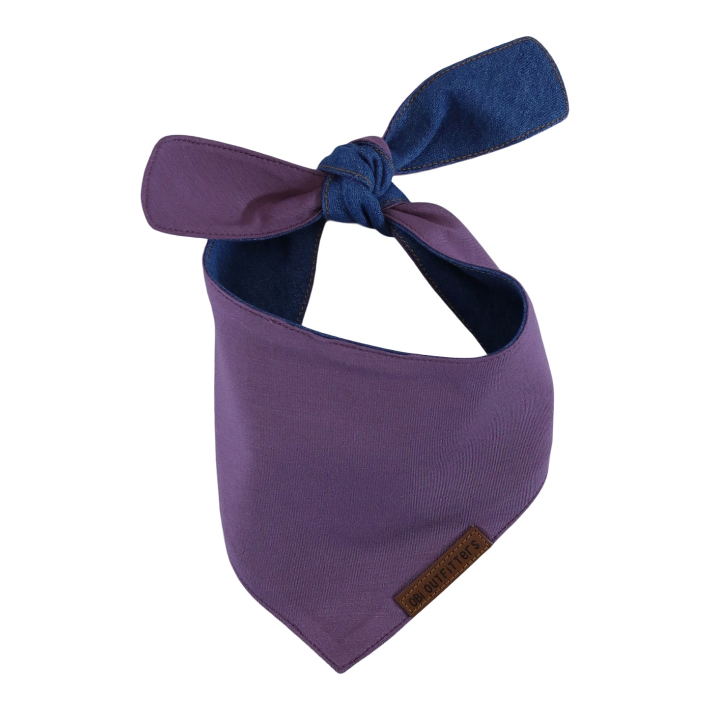 premium puppy bandana eggplant