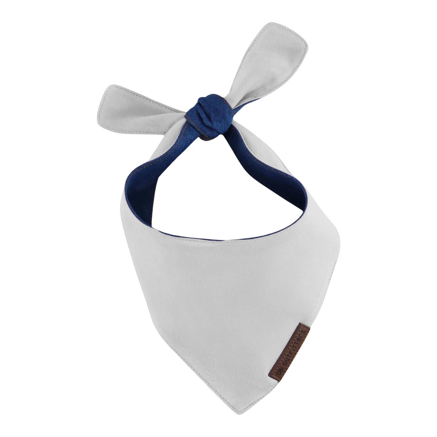 premium puppy bandana silver