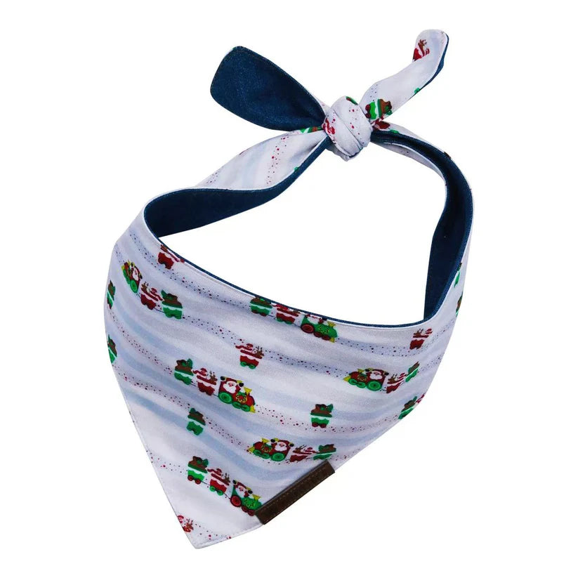 puppy bandana santa train