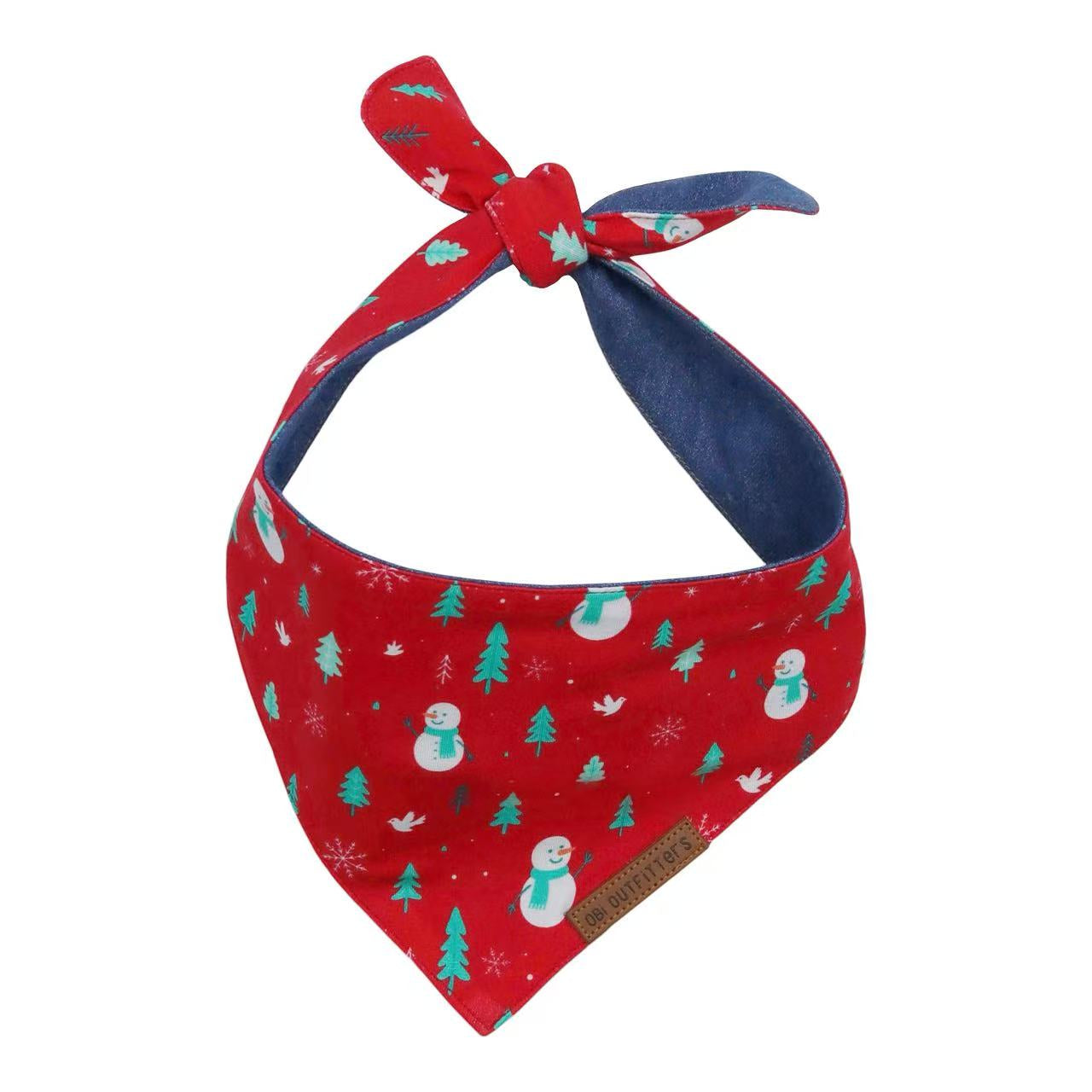 puppy bandana snowman