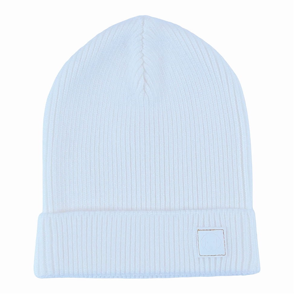 sweet knit baby beanie cream for boy