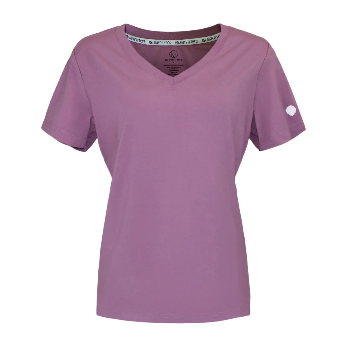 women premium bamboo together tee eggplant