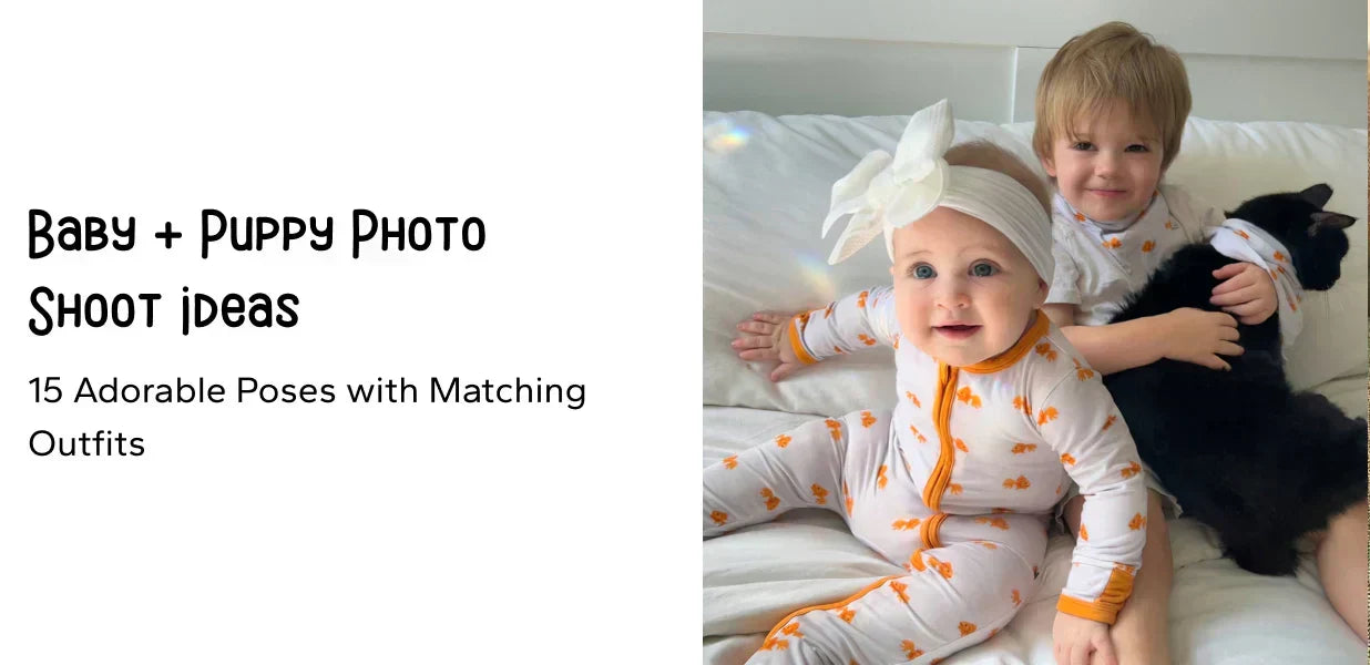 Baby + Dog Photo Shoot Ideas: 15 Adorable Poses with Matching Outfits