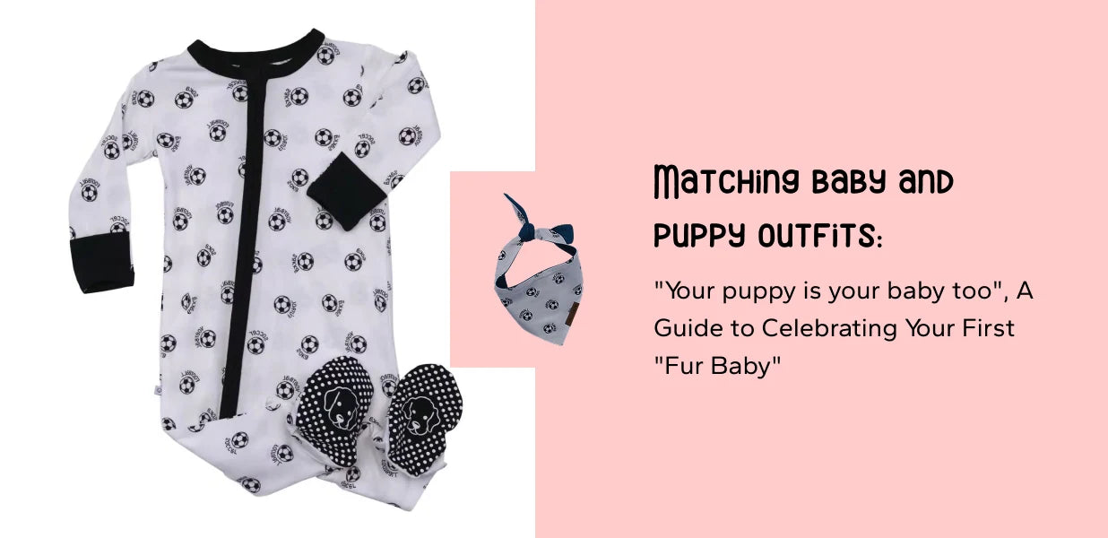Matching baby and dog outfits: 