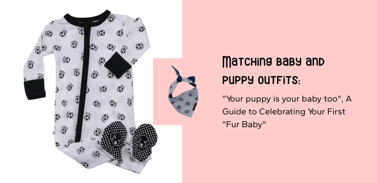 Matching baby and dog outfits: 