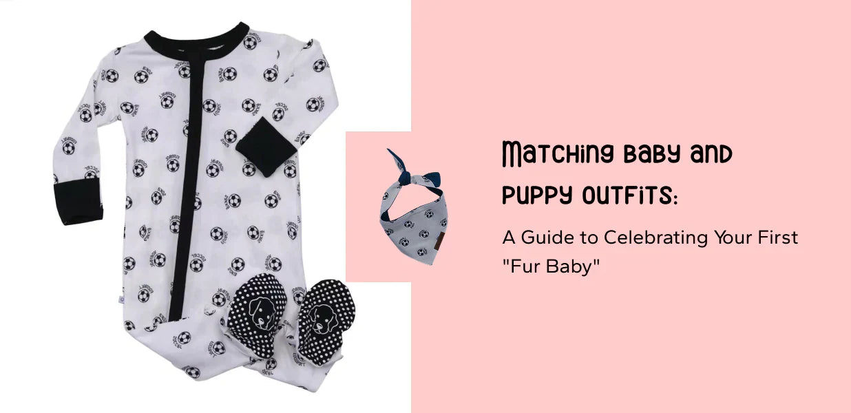 Matching baby and dog outfits: 
