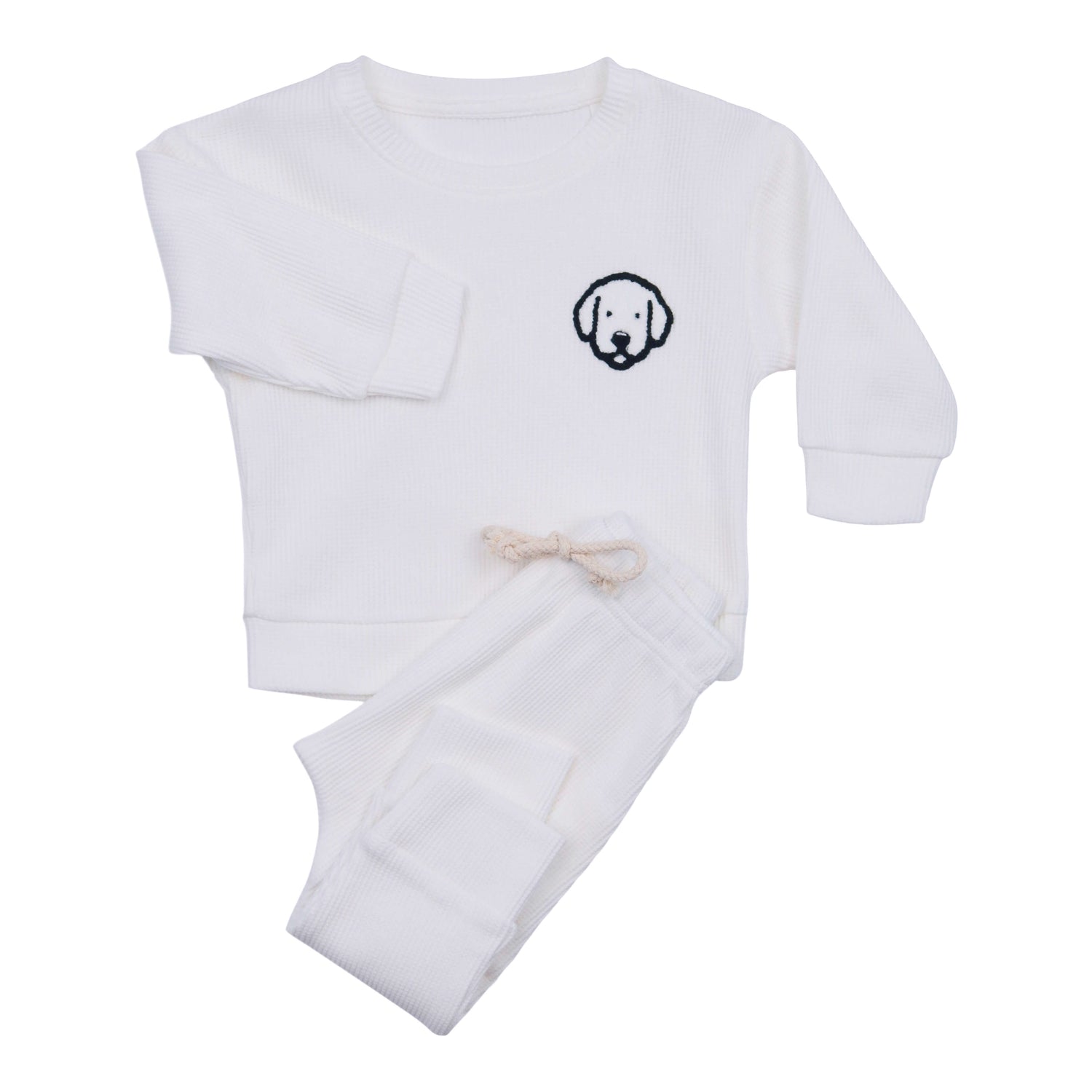 Baby Waffle Knit Athletic Set