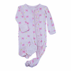Baby Girl Zipper Footies