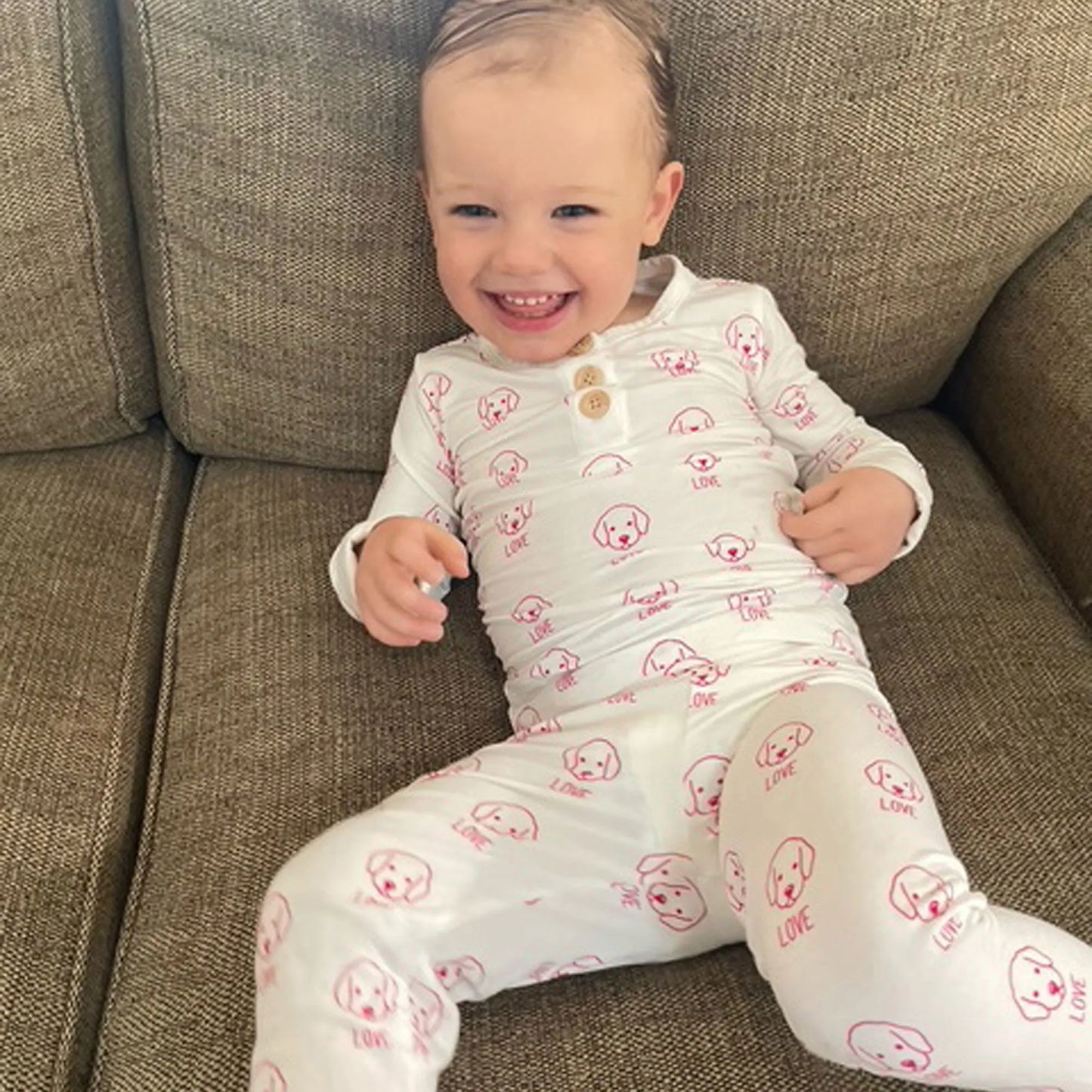 2 piece pink obi love top & bottom collection for girl