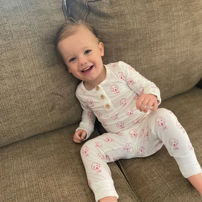 2 piece pink obi love top bottom