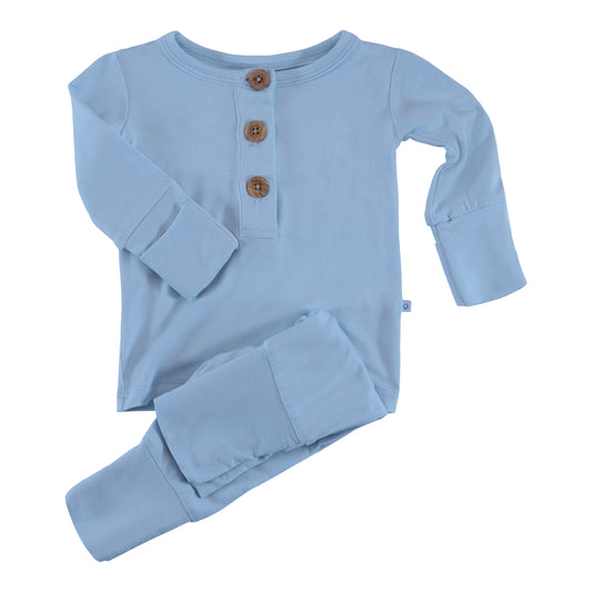 2 piece top & bottom baby blue mist for boy