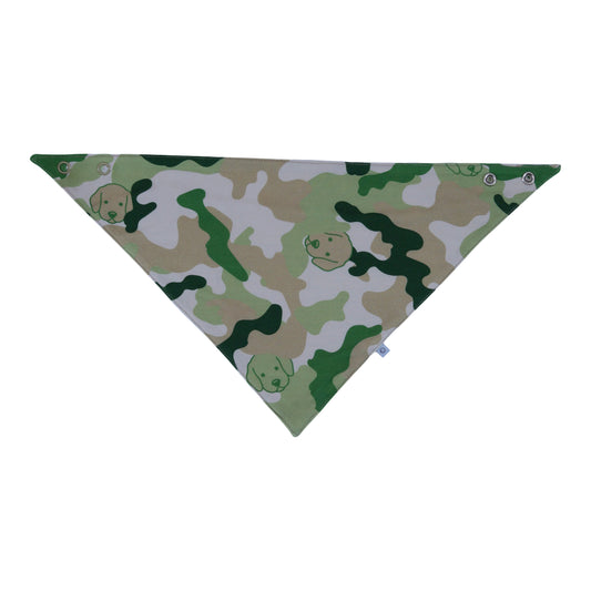 bamboo bib Green Camo pattern