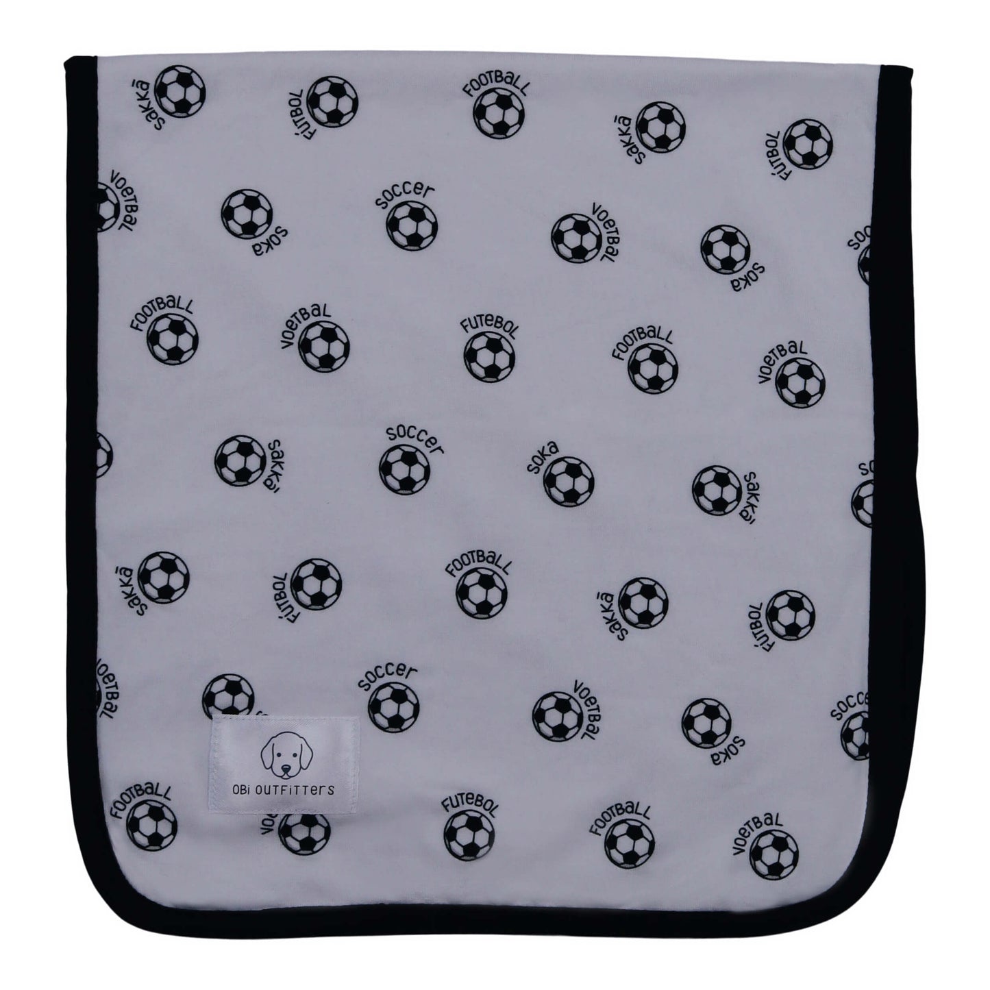 World Soccer Bamboo Burp Cloth