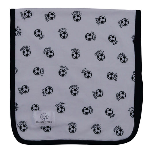 World Soccer Bamboo Burp Cloth