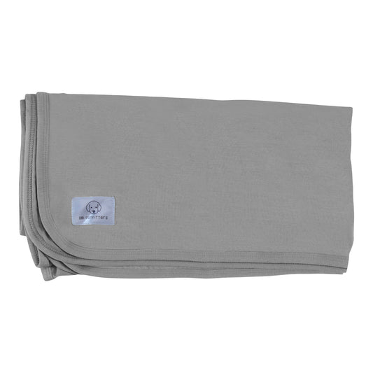 bamboo blanket battleship gray