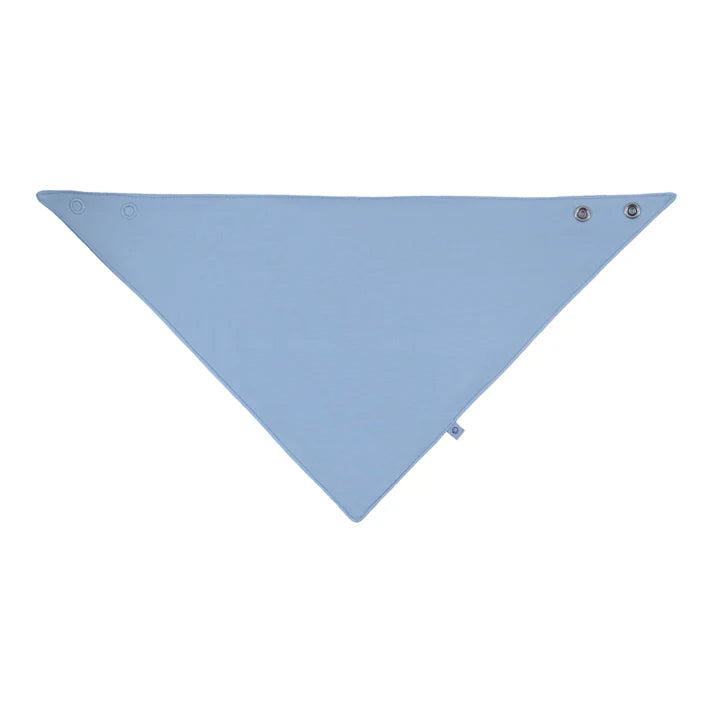 Blue Mist & Silver Bib & Burp Cloth Set