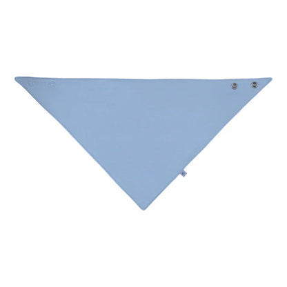 Blue Mist & Silver Bib & Burp Cloth Set