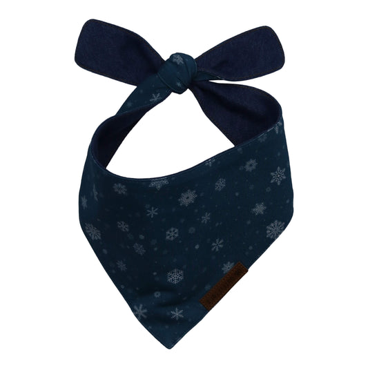 Puppy Bandana Snow Flakes Hanukkah Blue
