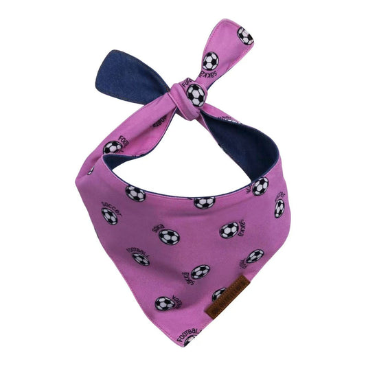 Pink World Soccer Puppy Bandana
