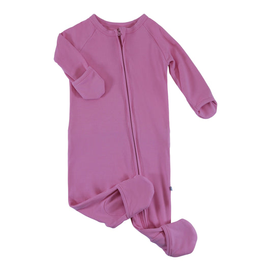 convertible zip romper sweet rose