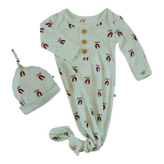 knotted gown chick magnet whimsical collection