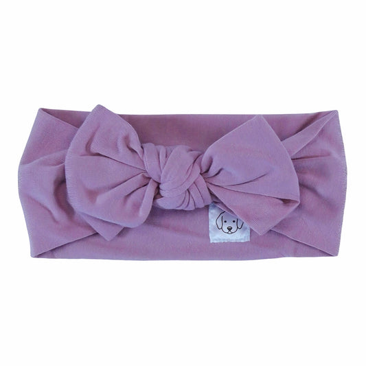 Obi cutie bow headwrap eggplant