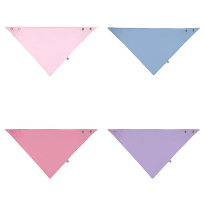 Baby Bib Set – Princess Pink, Blue Mist, Cherry Blossom, Lavender Frost (4 Pack)