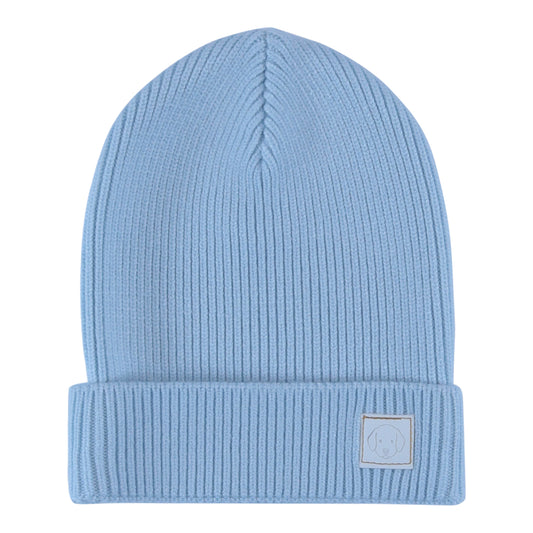 Sweet knit baby beanie sky blue
