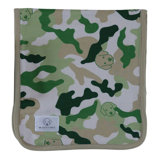 burp cloth Green Camo pattern