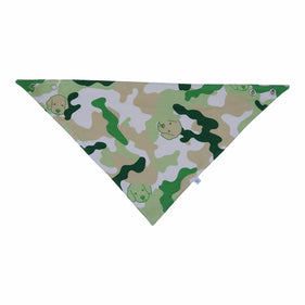 bamboo bib green camo for girl