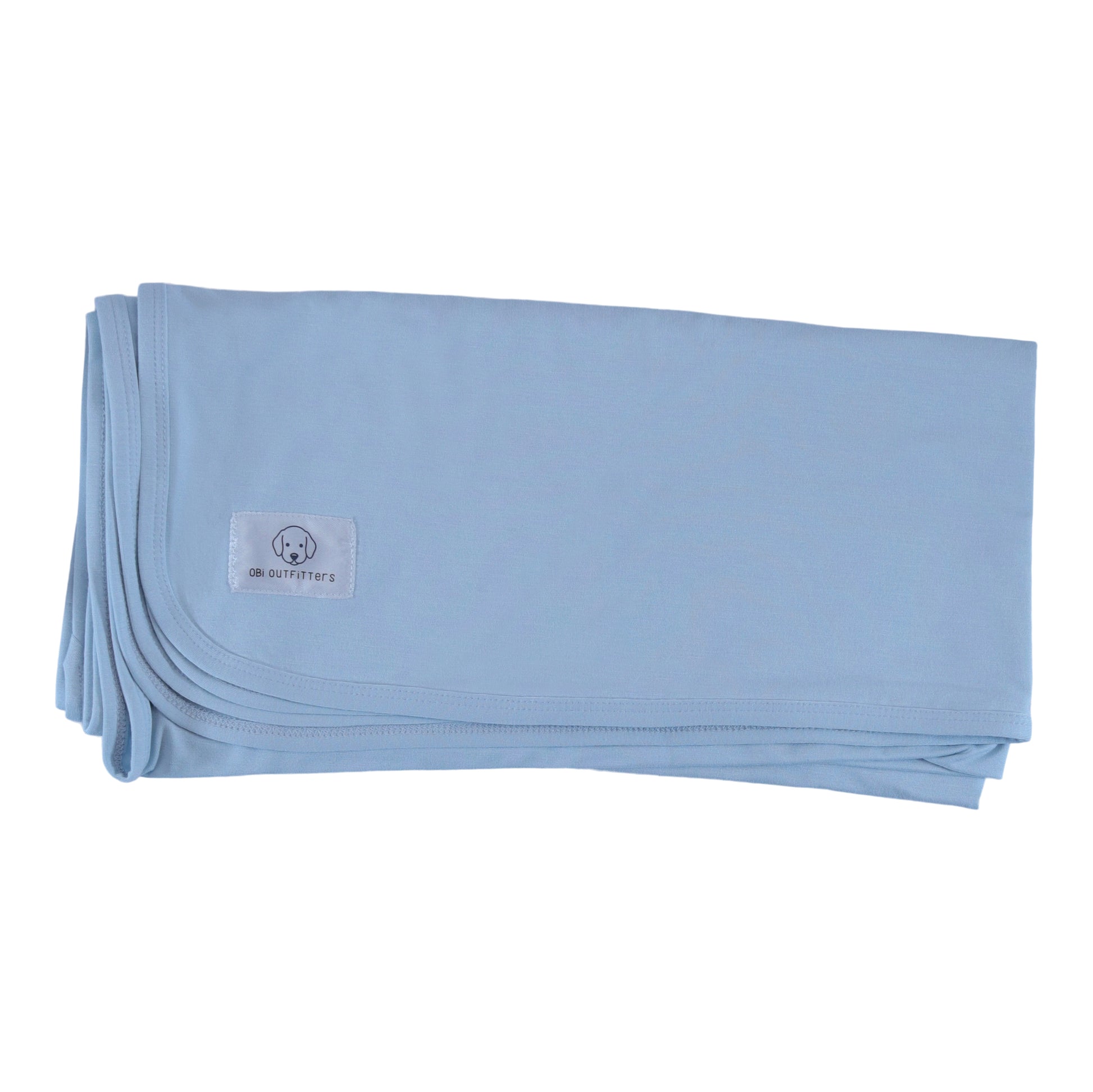 bamboo blanket baby blue mist
