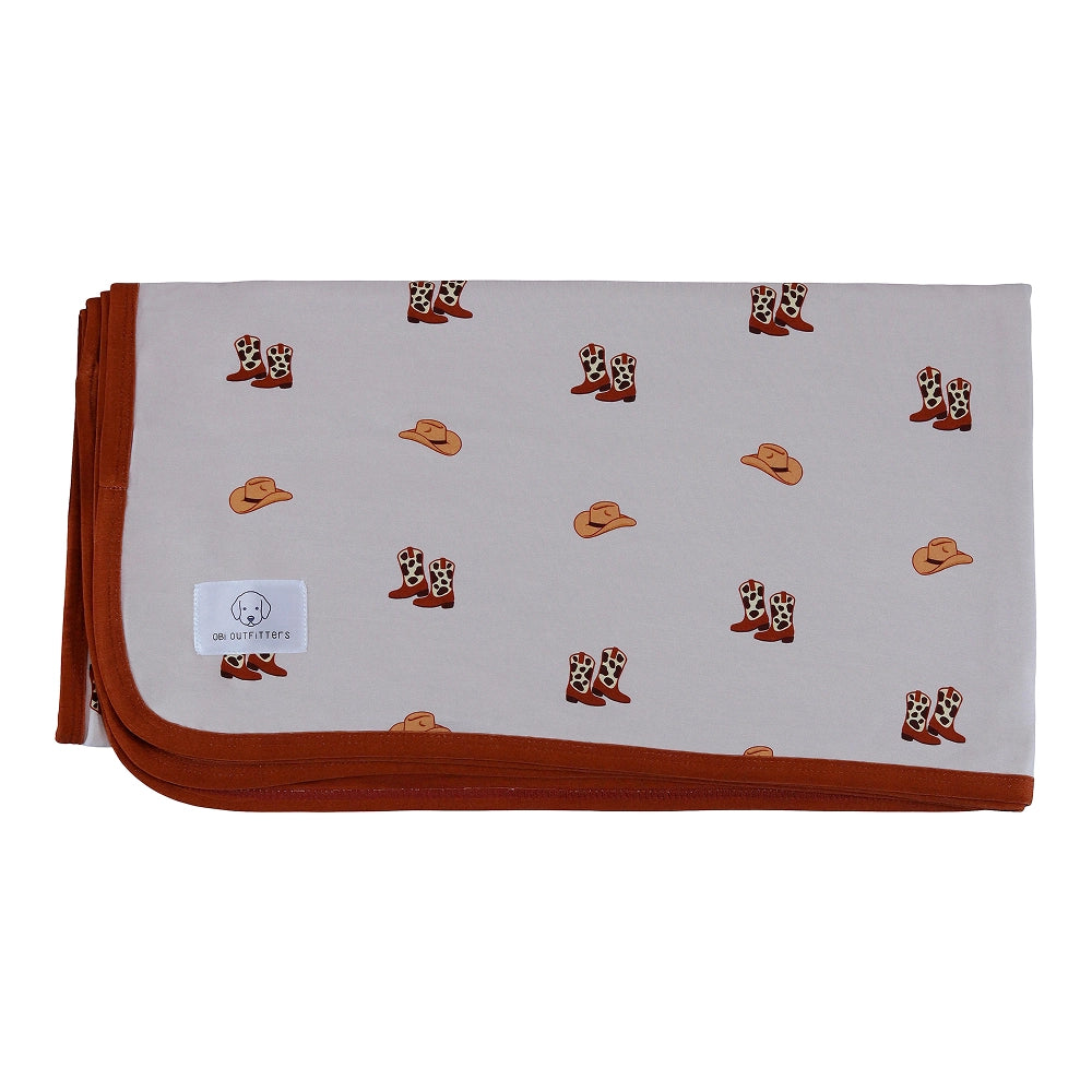 bamboo blanket cowboy boy