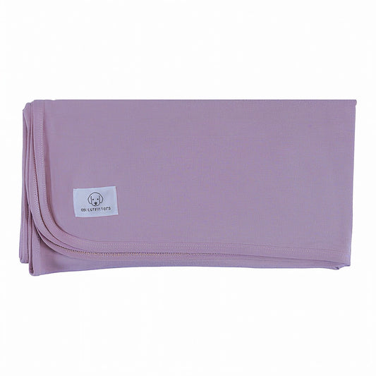 bamboo blanket deep rose for baby girl
