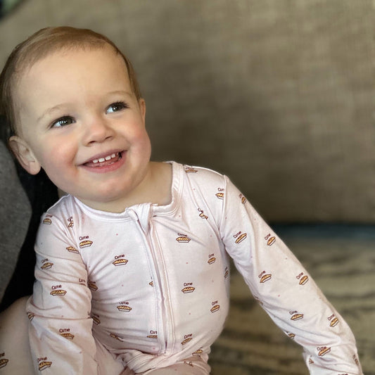 bamboo ruffle footie cutie pie