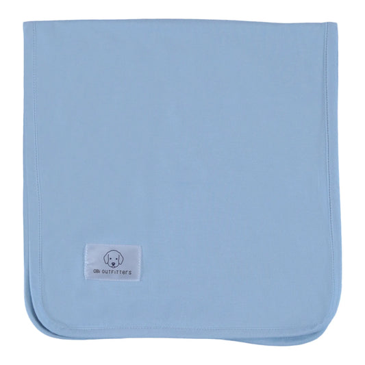 burp cloth baby blue mist
