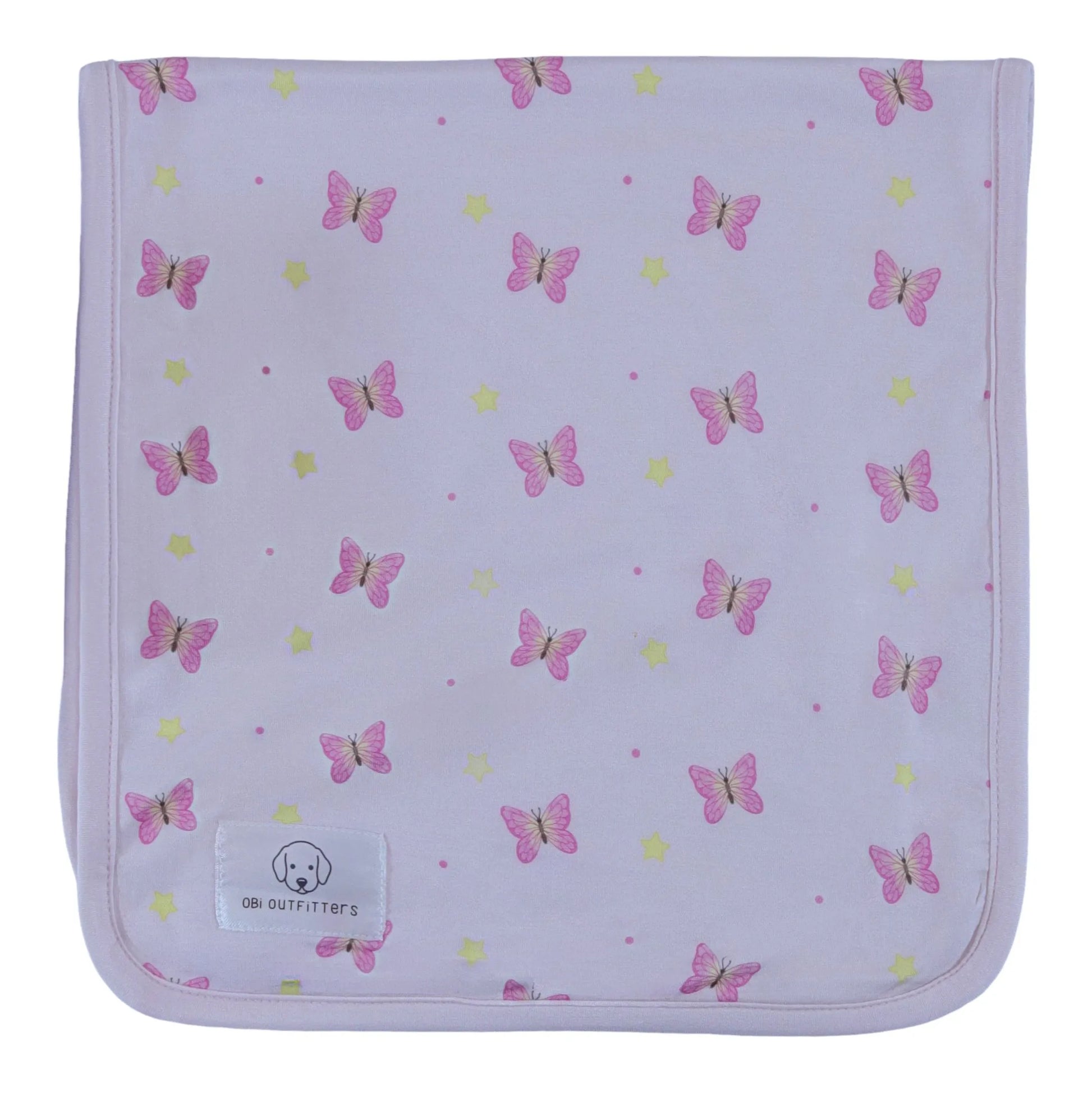 burp cloth butterflies