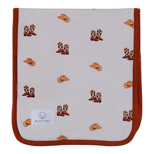 burp cloth cowboy