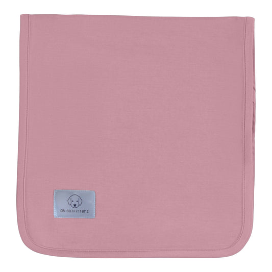 burp cloth deep rose