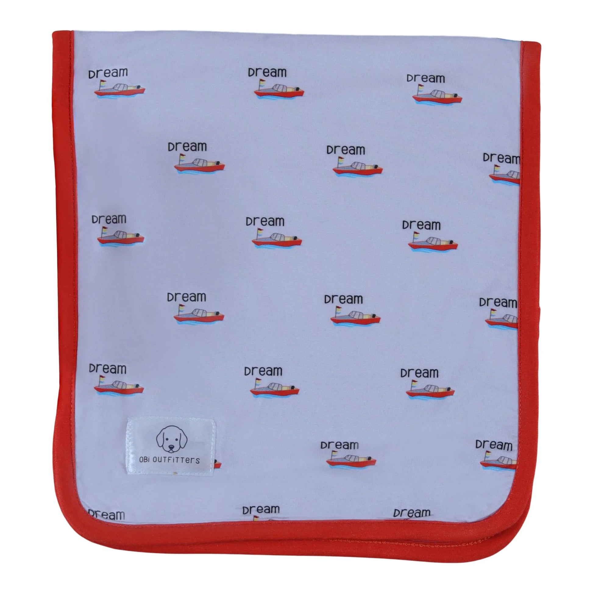 burp cloth dream boat whimsical collection