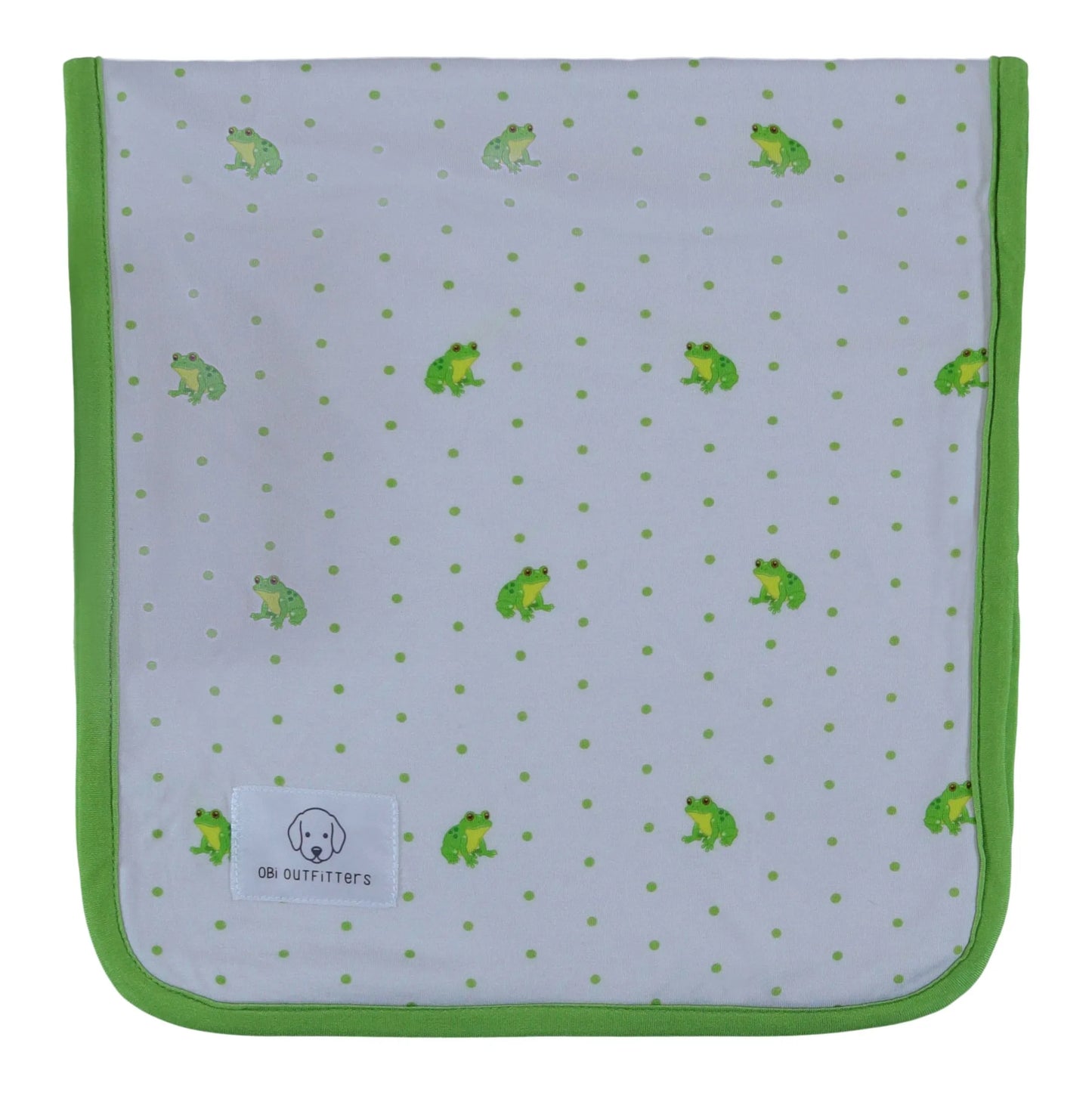 burp cloth frogs