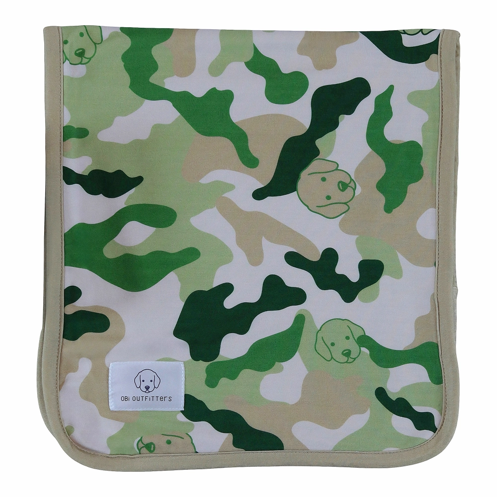 burp cloth green camo