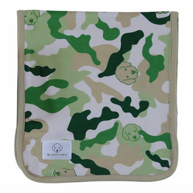 burp cloth green camo